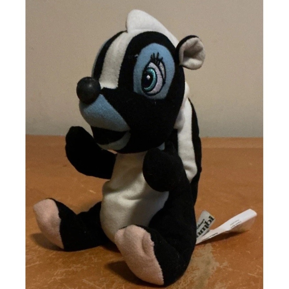 Disney Store Bambi Flower Mini 6" Bean Bag Plush